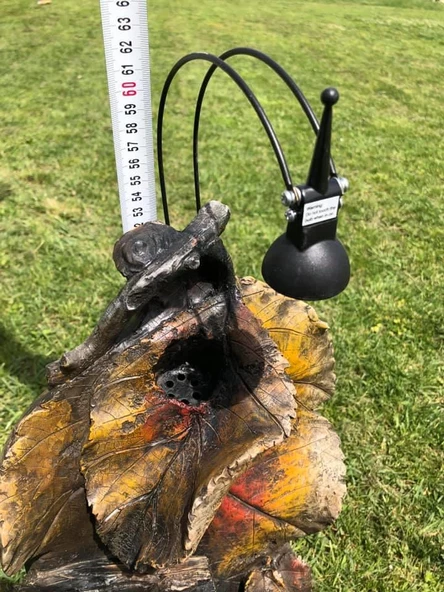 Led Aydınlatmalı Yaprak Model Dekoratif Şelale 50x30x24cm DW72076 - Resim 7