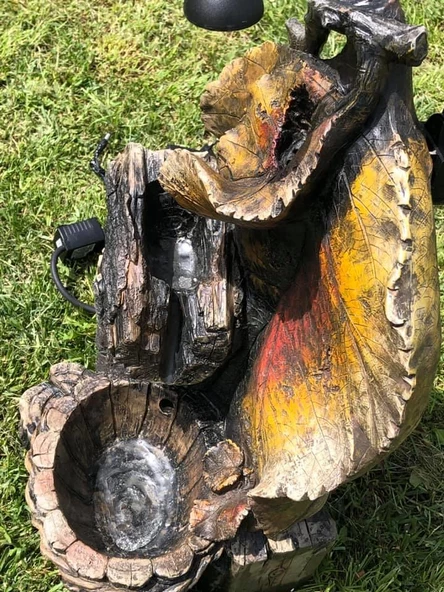 Led Aydınlatmalı Yaprak Model Dekoratif Şelale 50x30x24cm DW72076 - Resim 6