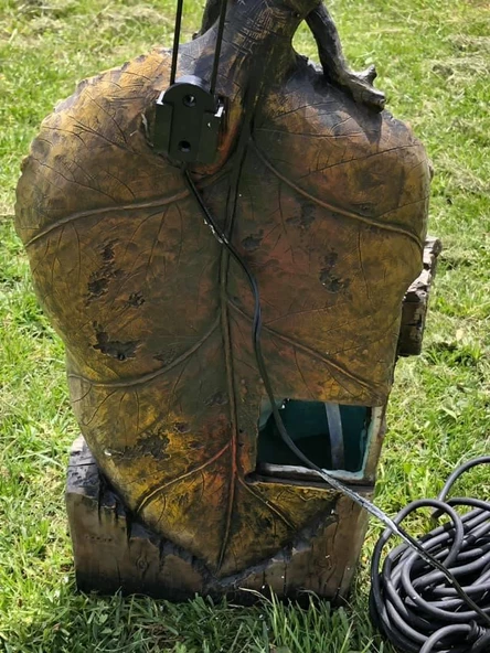 Led Aydınlatmalı Yaprak Model Dekoratif Şelale 50x30x24cm DW72076 - Resim 5