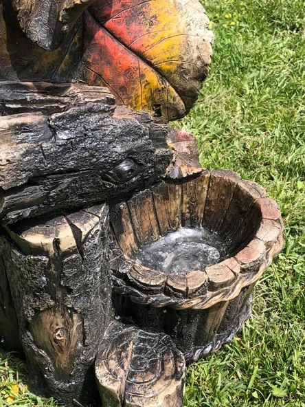 Led Aydınlatmalı Yaprak Model Dekoratif Şelale 50x30x24cm DW72076 - Resim 3