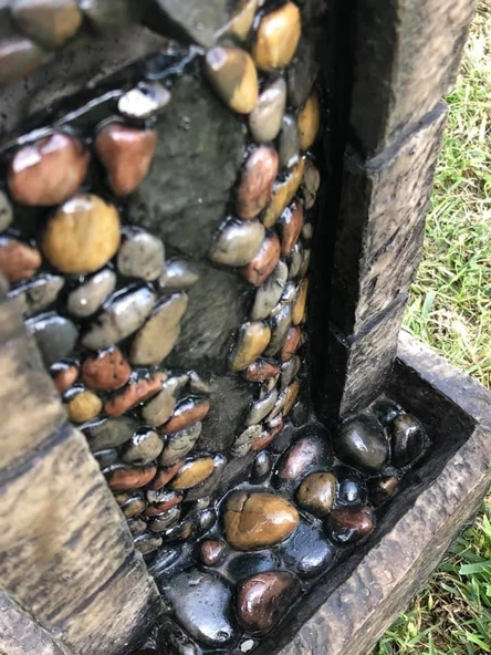 Ledli Dekoratif Şelale 33x20x13cm DW72129 - Masaüstü Şelale - Resim 6