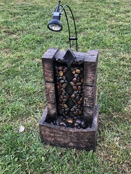 Ledli Dekoratif Şelale 33x20x13cm DW72129 - Masaüstü Şelale - Resim 9