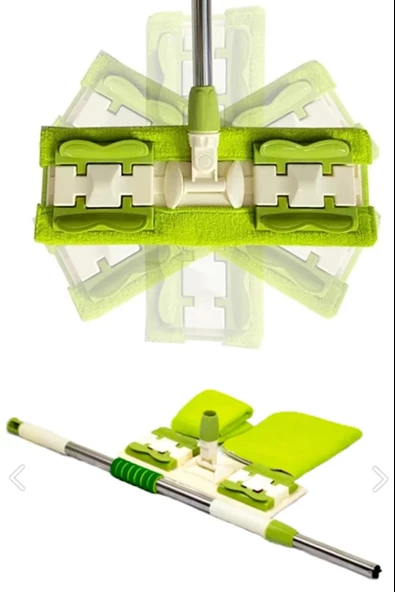 Tilbe Home Sihirli Teleskobik Mop Multi Fonksiyonel Ayarlanır Mikrofiber Mop Paspas Ev Bakım ve Temizlik Seti - 2