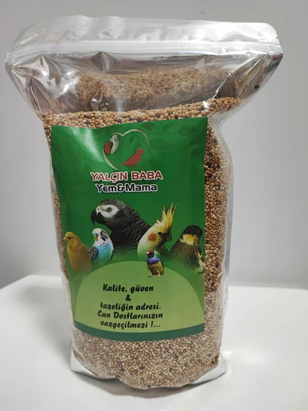 YALÇIN BABA YEM MAMA MİX MUHABBET KUŞU YEMİ 1,5 KG - Resim 2