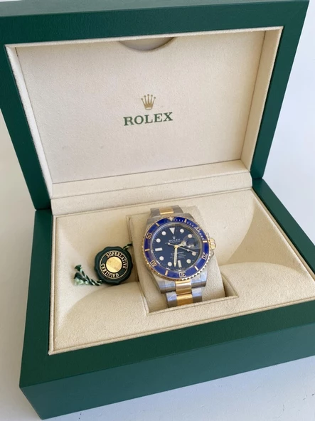Rolex Submariner 41mm Altın Çelik Kordon Erkek Kol Saati 126613LB - 7