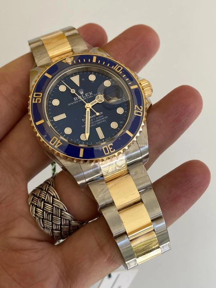 Rolex Submariner 41mm Altın Çelik Kordon Erkek Kol Saati 126613LB - 12
