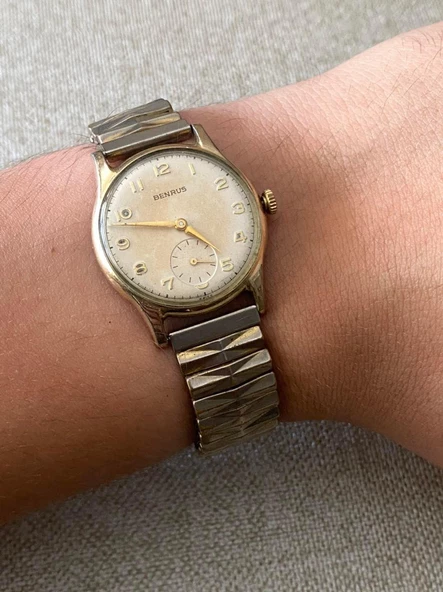 Benrus 31 mm Çelik Kordon Vintage Kol Saati 2. El - 4