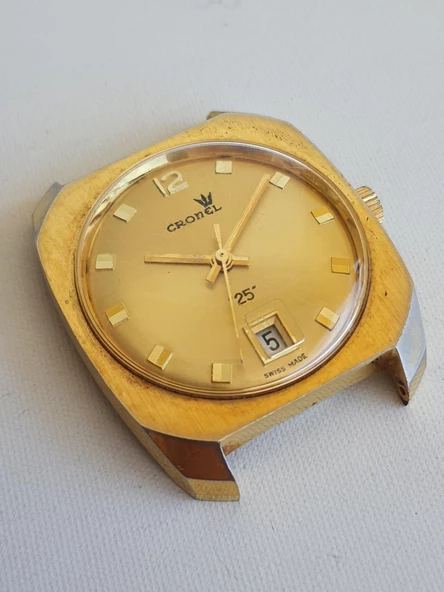 Cronel 25 34mm Vintage Kol Saati (Kordonsuz) 2. El - Resim 9