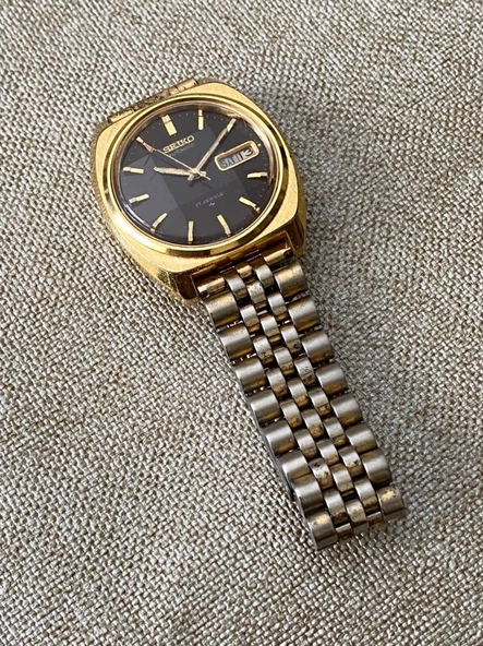 Seiko Classic 37 mm Çelik Kordon Vintage Erkek Kol Saati 2. El - Resim 10