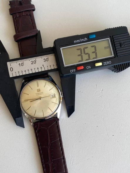 Tissot Visodate 35 mm Deri Kordon Erkek Kol Saati 2. El - 4