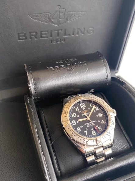 Breitling Superocean 40mm Çelik Kordon Erkek Kol Saati A17340 2. El - Resim 2