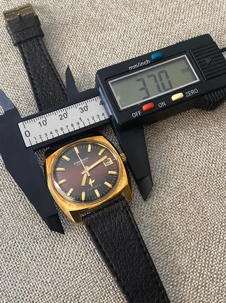 Pallas Adora 37 mm Deri Kordon Vintage Erkek Kol Saati 2. El - 3