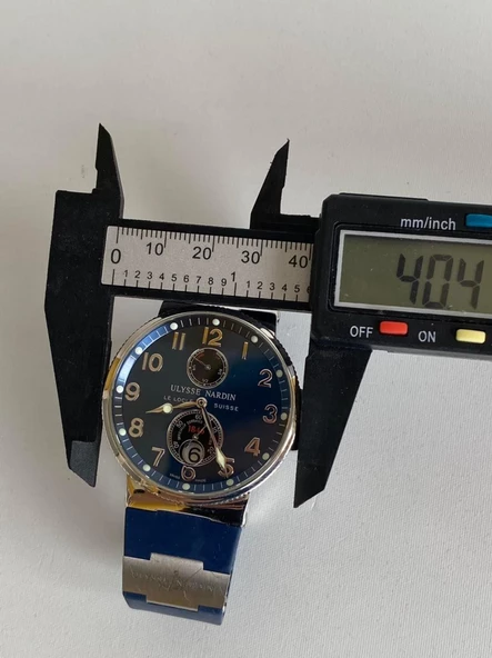 Ulysse Nardin 263-66 41mm Kauçuk Kordon Erkek Kol Saati 2. El - Resim 8