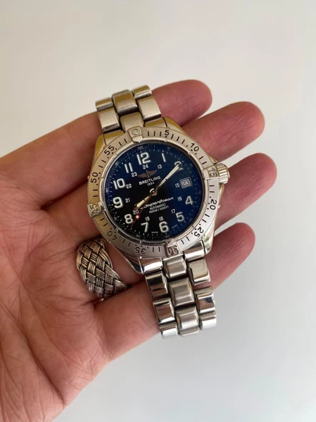 Breitling Superocean 40mm Çelik Kordon Erkek Kol Saati A17340 2. El - Resim 10