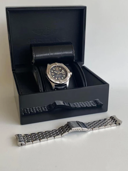 Breitling Superocean 44mm Deri Kordon Erkek Kol Saati A17390 2. El - 3