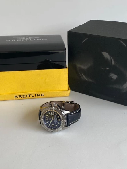 Breitling Superocean 44mm Deri Kordon Erkek Kol Saati A17390 2. El - 4