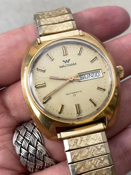 Waltham 39 mm Çelik Kordon Vintage Erkek Kol Saati 2. El - 8