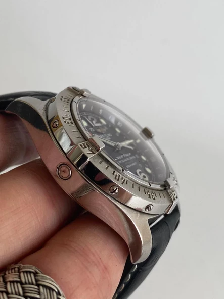 Breitling Superocean 44mm Deri Kordon Erkek Kol Saati A17390 2. El - 7