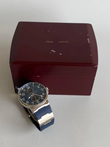 Ulysse Nardin 263-66 41mm Kauçuk Kordon Erkek Kol Saati 2. El - Resim 7