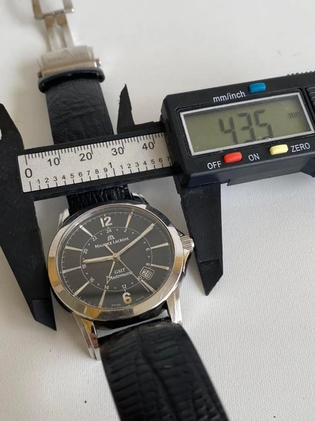 Maurice Lacroix Pontos GMT 40mm Deri Kordon Erkek Kol Saati PT6068 2. El - Resim 6