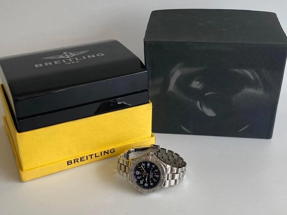 Breitling Superocean 40mm Çelik Kordon Erkek Kol Saati A17340 2. El - Resim 3
