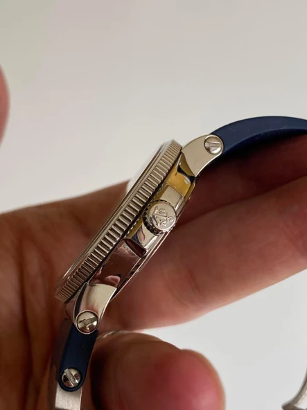 Ulysse Nardin 263-66 41mm Kauçuk Kordon Erkek Kol Saati 2. El - Resim 6