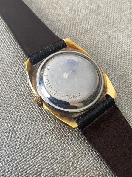 Pallas Adora 37 mm Deri Kordon Vintage Erkek Kol Saati 2. El - 6