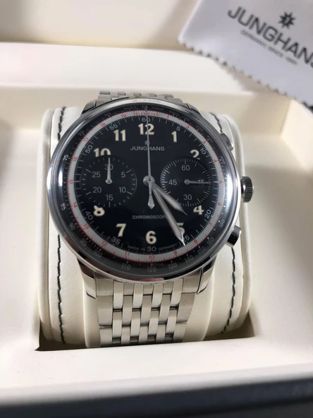 Junghans Meister Telemeter 41mm Çelik Kordon Erkek Kol Saati 027/3381 - 5