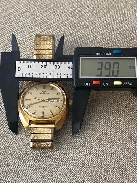 Waltham 39 mm Çelik Kordon Vintage Erkek Kol Saati 2. El - 6