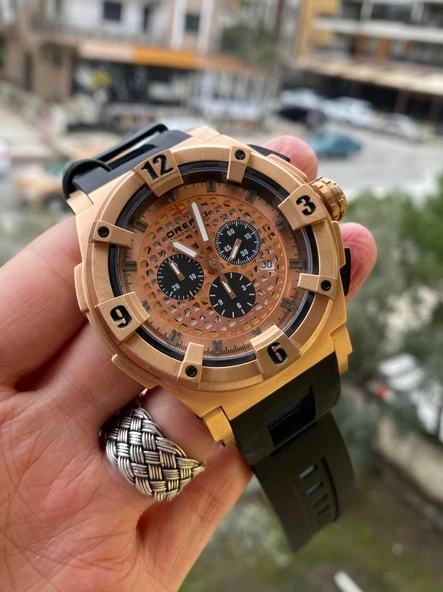 Orefici ORM14C4800 57mm Silikon Kordon Erkek Kol Saati - Resim 6