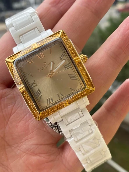 Invicta 14902 33mm Seramik Kordon Kadın Kol Saati - 4