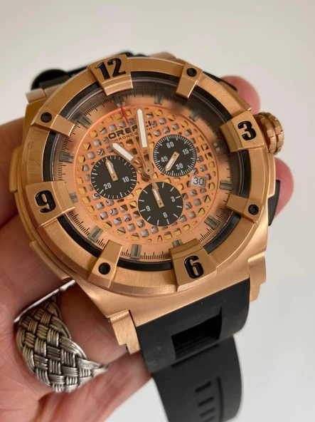 Orefici ORM14C4800 57mm Silikon Kordon Erkek Kol Saati - Resim 3