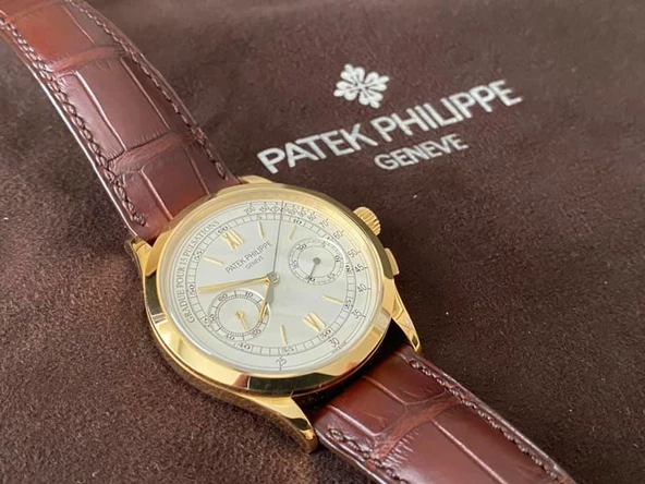 Patek Philippe Chronograph 18K Altın Erkek Kol Saati 5170J-001 - 6
