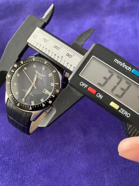 Aviator AVW3423L73 37mm Deri Kordon Kadın Kol Saati - Resim 3