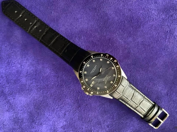 Aviator AVW3423L73 37mm Deri Kordon Kadın Kol Saati - Resim 5