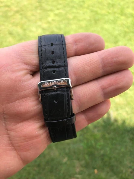 Aviator AVW3423L73 37mm Deri Kordon Kadın Kol Saati - Resim 8