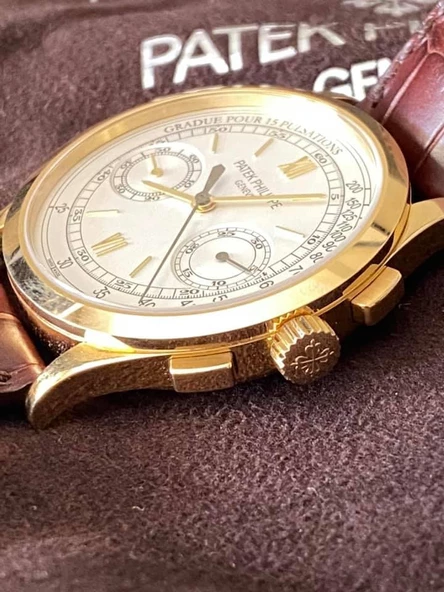 Patek Philippe Chronograph 18K Altın Erkek Kol Saati 5170J-001 - 12