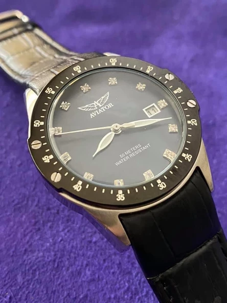 Aviator AVW3423L73 37mm Deri Kordon Kadın Kol Saati - Resim 4