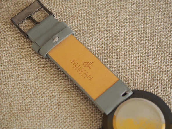 Hulyah London Arapça Deri Kordon Kol Saati 40mm A02 - 5
