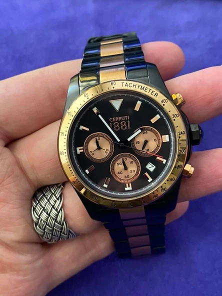 Cerruti 1881 40mm Çelik Kordon Erkek Kol Saati - 11