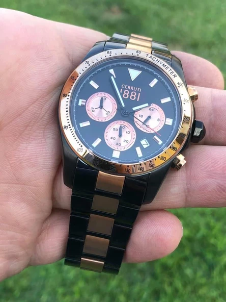 Cerruti 1881 40mm Çelik Kordon Erkek Kol Saati - 9
