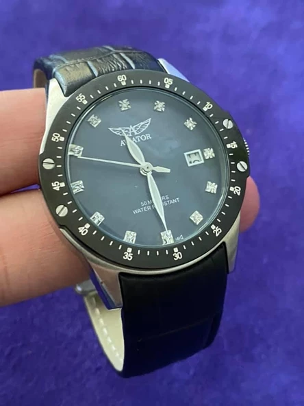 Aviator AVW3423L73 37mm Deri Kordon Kadın Kol Saati - Resim 2