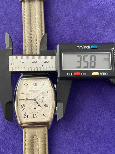 Frederique Constant Modele Depose Deri Kordon Erkek Kol Saati 2.El - Resim 5