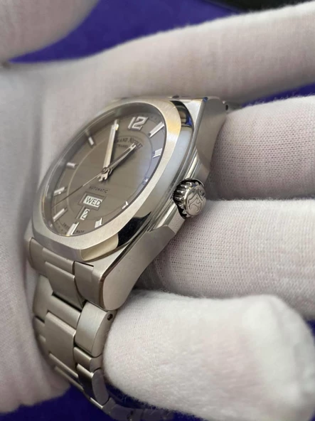 Armand Nicolet Tramelan J09 Çelik Kordon Erkek Kol Saati 2. El - Resim 3