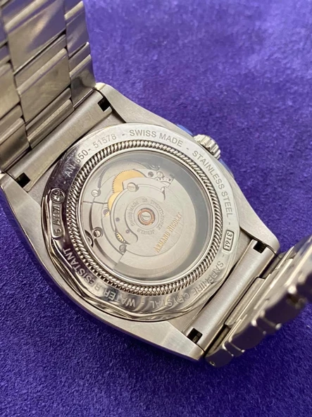 Armand Nicolet Tramelan J09 Çelik Kordon Erkek Kol Saati 2. El - Resim 7