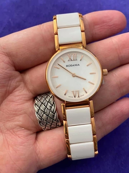 Rodania 25062.43 30mm Seramik Kordon Kadın Kol Saati - 2
