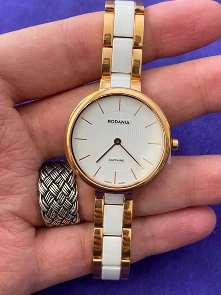 Rodania 25115.43 32mm Seramik Kordon Kadın Kol Saati - 3