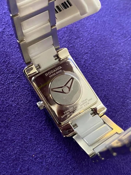 Rodania Davos 31x20mm Seramik Kordon Pırlantalı Kadın Kol Saati 25092.41 - Resim 8