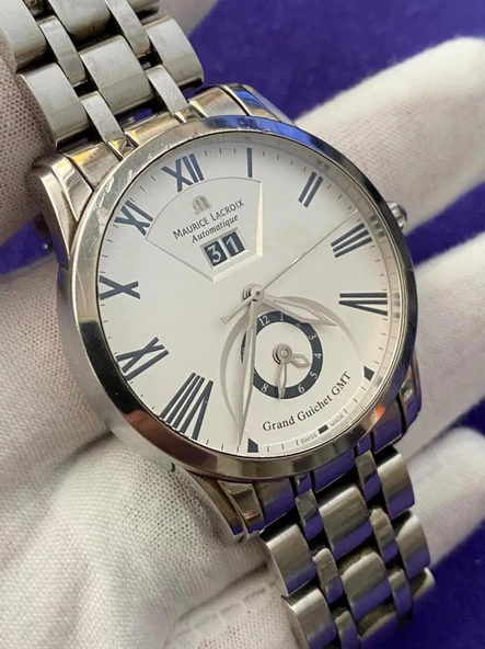 Maurice Lacroix PT6098 Grand Guichet GMT Çelik Kordon Erkek Kol Saati 2.El - 2