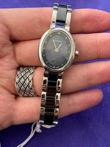 Rodania 25116.46 29x24mm Seramik Kordon Kadın Kol Saati - Resim 6